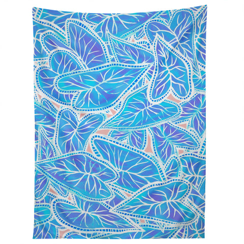 Sewzinski Caladium Leaves in Blue Tapestry