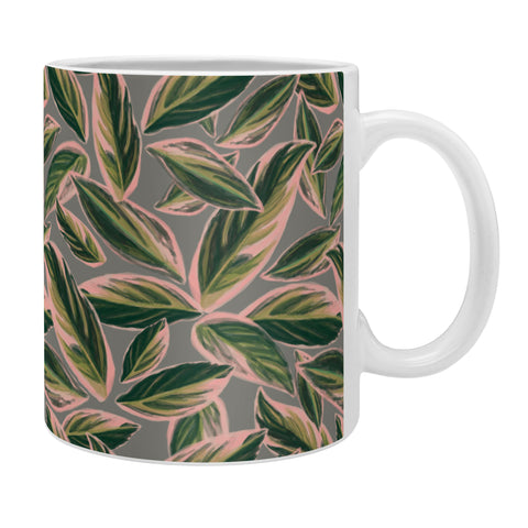 Sewzinski Calathea Triostar Leaves Coffee Mug