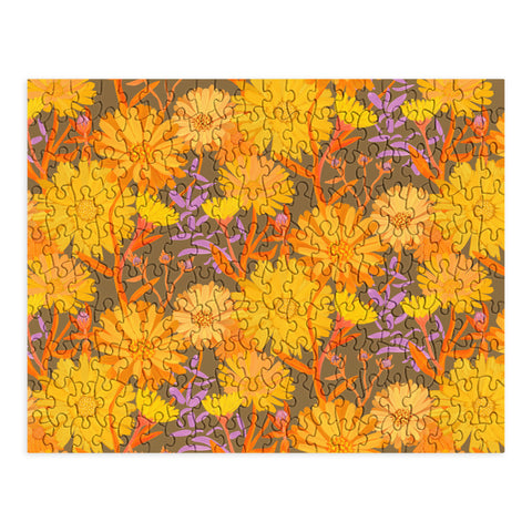 Sewzinski Calendula Floral Pattern Puzzle