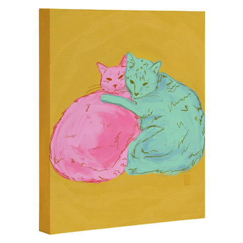 Sewzinski Cat Cuddles Art Canvas