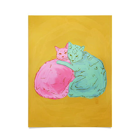 Sewzinski Cat Cuddles Poster
