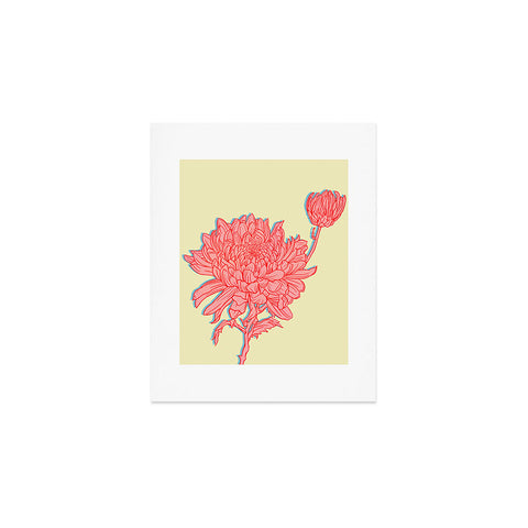 Sewzinski Chrysanthemum in Pink Art Print