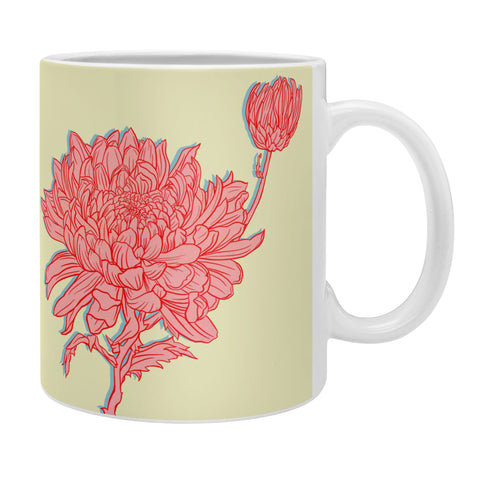 Sewzinski Chrysanthemum in Pink Coffee Mug