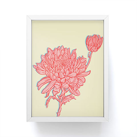 Sewzinski Chrysanthemum in Pink Framed Mini Art Print