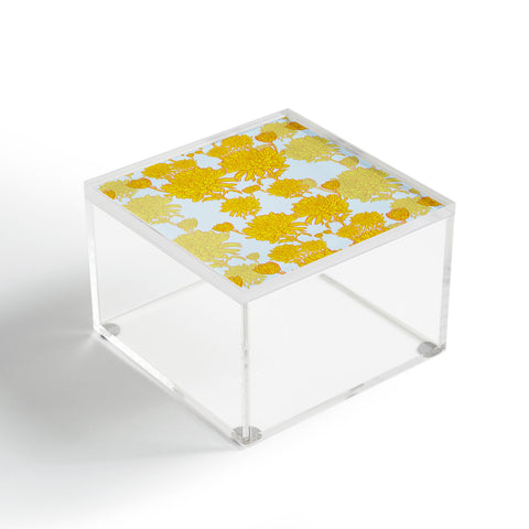 Sewzinski Chrysanthemum in Yellow Acrylic Box