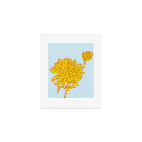 Sewzinski Chrysanthemum in Yellow Art Print