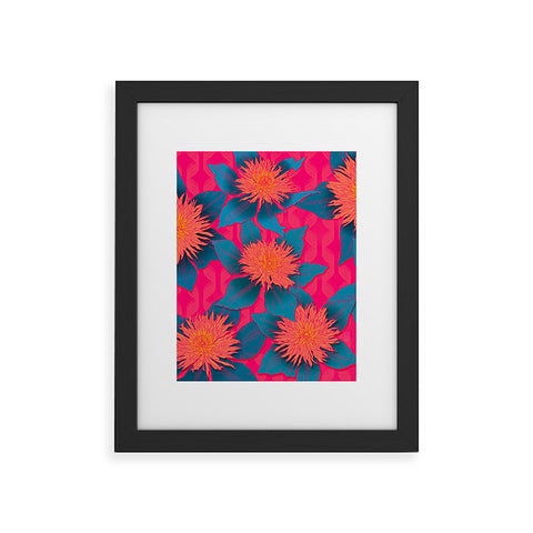Sewzinski Clematis Flowers Framed Art Print