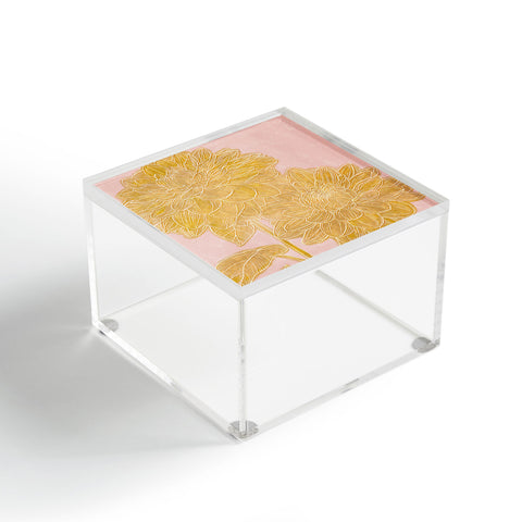 Sewzinski Dahlias I Acrylic Box