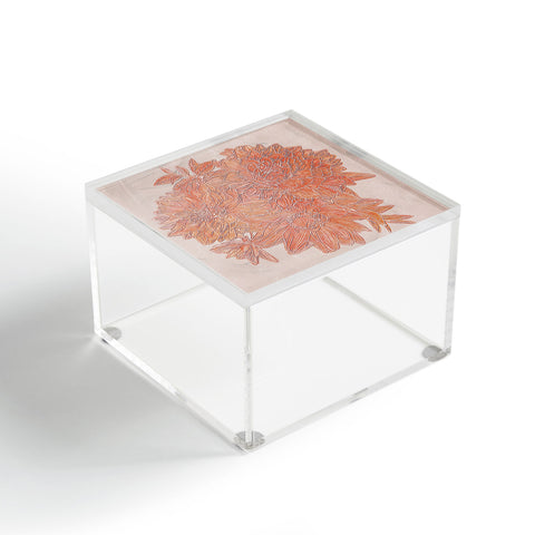 Sewzinski Dahlias II Acrylic Box