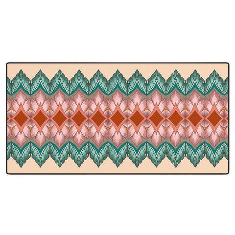 Sewzinski Diamond Leaves Pattern Desk Mat