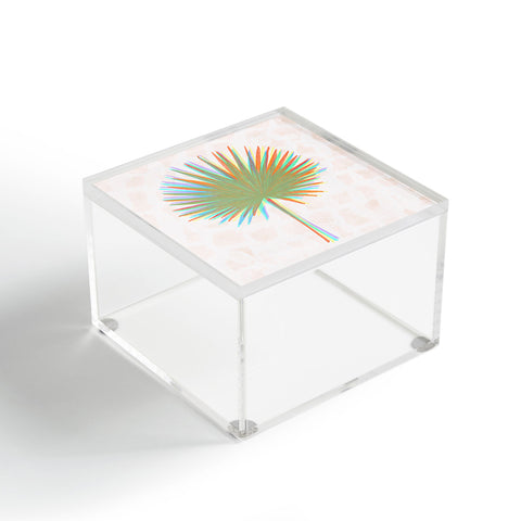 Sewzinski Fan Palm Leaves Acrylic Box