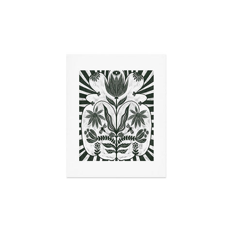 Sewzinski Flowers and Stripes Art Print