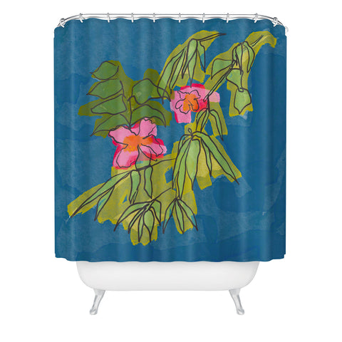 Sewzinski Flowers on Captiva Shower Curtain