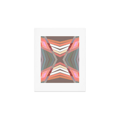 Sewzinski Gray Pink Mod Quilt Art Print