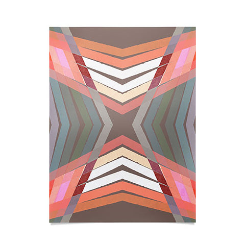 Sewzinski Gray Pink Mod Quilt Poster