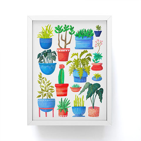 Sewzinski Houseplants Framed Mini Art Print