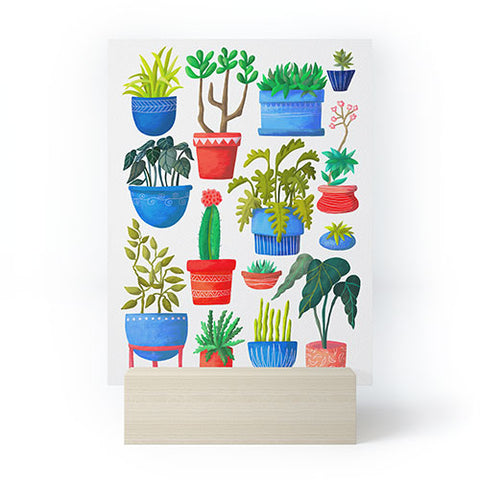 Sewzinski Houseplants Mini Art Print