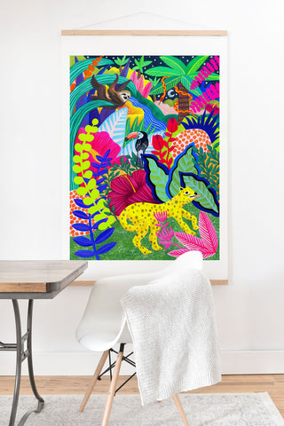 Sewzinski Jungle Animals Art Print And Hanger
