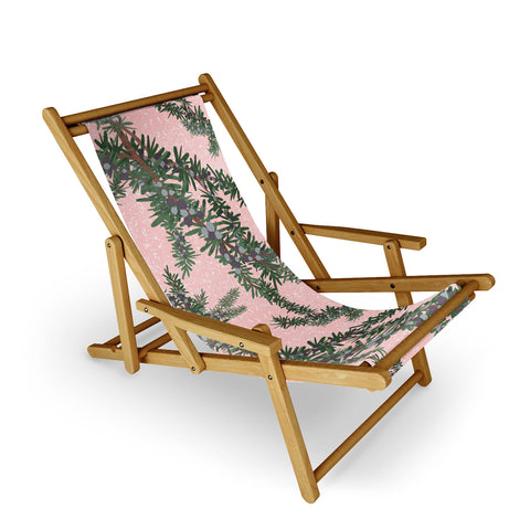 Sewzinski Juniper on Pink Sling Chair
