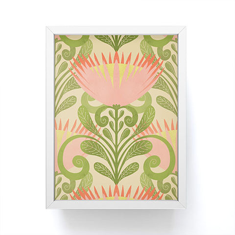 Sewzinski King Protea Pattern Framed Mini Art Print