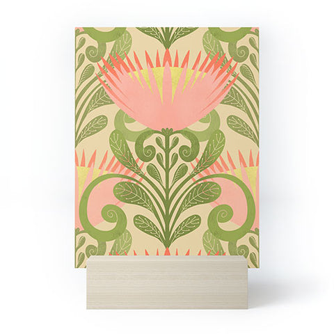 Sewzinski King Protea Pattern Mini Art Print