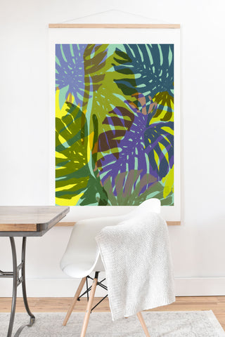 Sewzinski Leaves in the Sun Art Print And Hanger