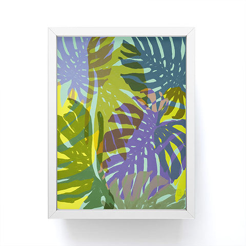 Sewzinski Leaves in the Sun Framed Mini Art Print