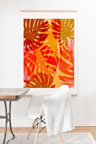 Sewzinski Leaves in the Sun II Art Print And Hanger