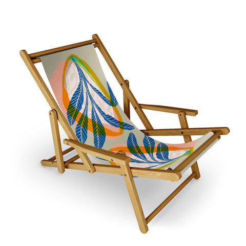 Sewzinski Minimalist Tropical Plant Sling Chair