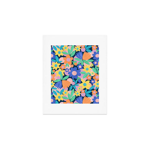 Sewzinski Mod Flower Repeat Art Print