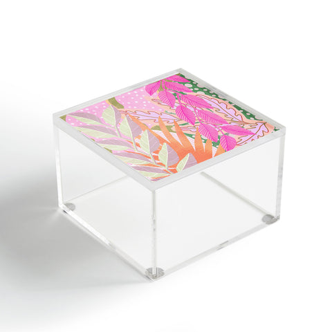 Sewzinski Modern Jungle in Pink Acrylic Box