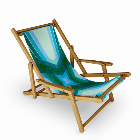 Sewzinski Modern Lines Cool Tones Sling Chair
