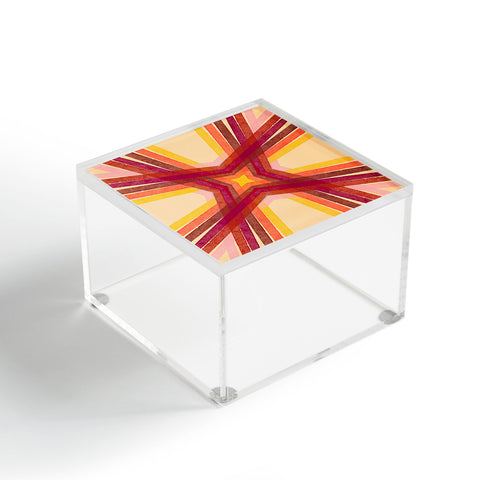 Sewzinski Modern Lines Warm Tones Acrylic Box