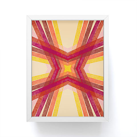 Sewzinski Modern Lines Warm Tones Framed Mini Art Print
