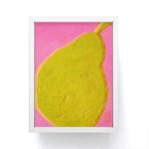 Sewzinski Modern Pear Framed Mini Art Print
