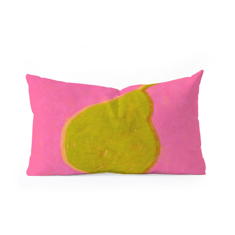 Sewzinski Modern Pear Oblong Throw Pillow