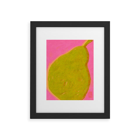 Sewzinski Modern Pear Framed Art Print