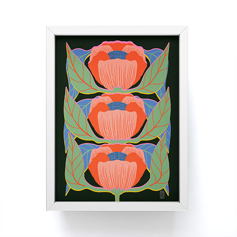 Sewzinski Modern Poppies Framed Mini Art Print