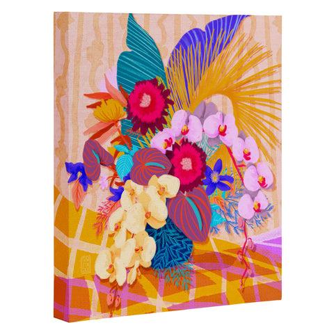 Sewzinski Modern Tropical Bouquet Art Canvas
