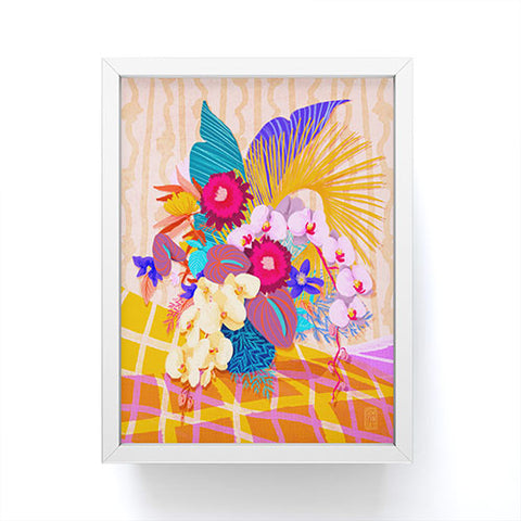 Sewzinski Modern Tropical Bouquet Framed Mini Art Print
