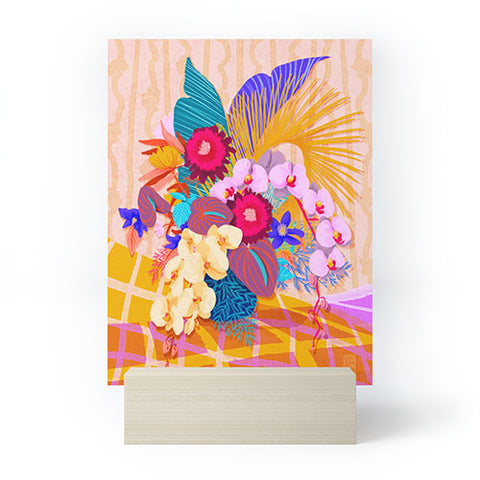 Sewzinski Modern Tropical Bouquet Mini Art Print