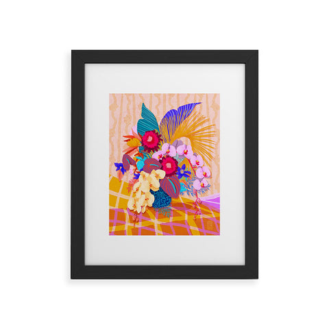 Sewzinski Modern Tropical Bouquet Framed Art Print