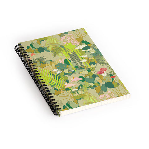 Sewzinski Mossy Forest Floor Spiral Notebook