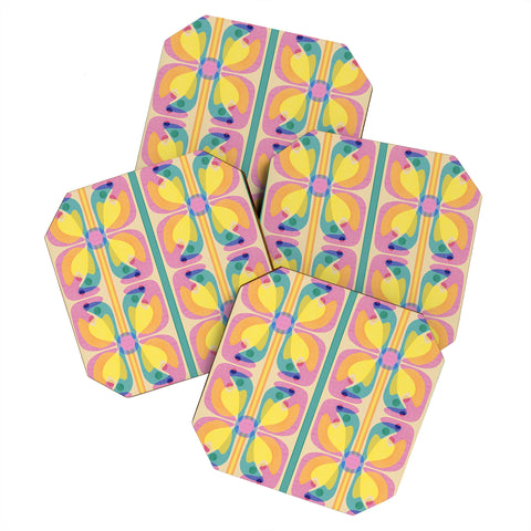Sewzinski New Bloom Pattern Coaster Set