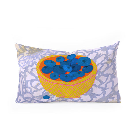Sewzinski New Blueberries Oblong Throw Pillow