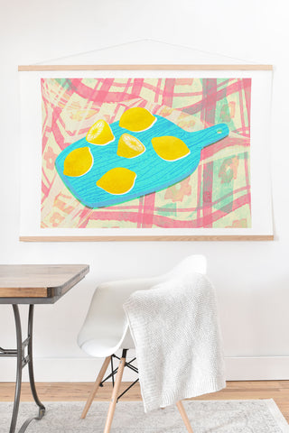 Sewzinski New Lemons Art Print And Hanger