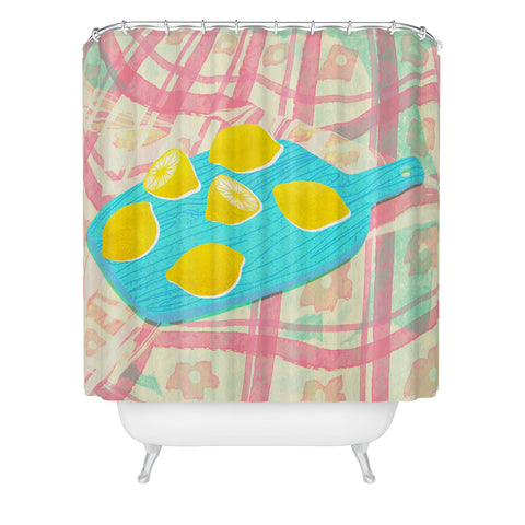 Sewzinski New Lemons Shower Curtain