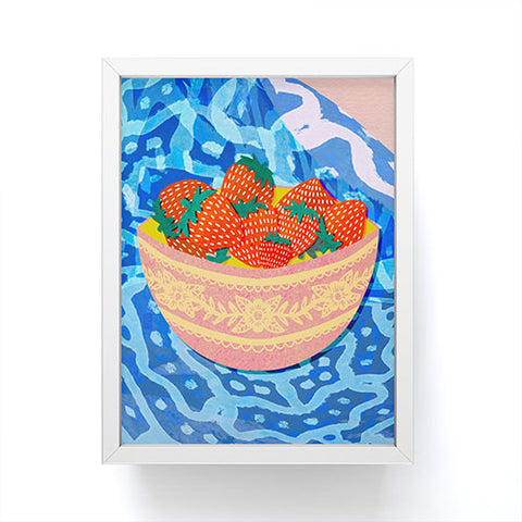 Sewzinski New Strawberries Framed Mini Art Print