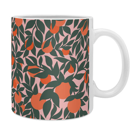 Sewzinski Oranges and Leaves Coffee Mug