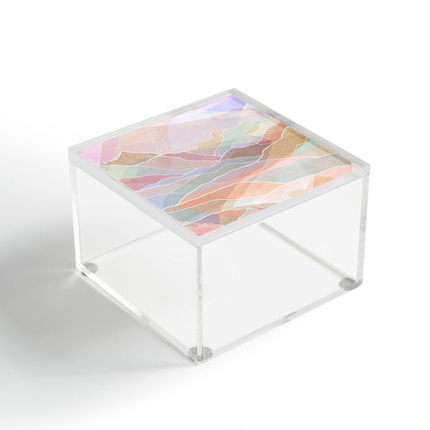 Sewzinski Pastel Mountains Acrylic Box